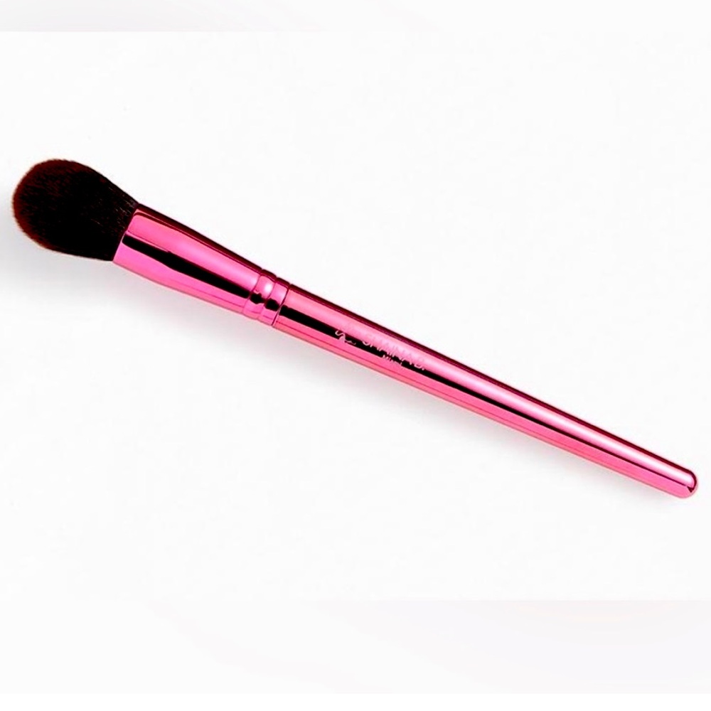 NWOT SHAINA B Miami Setting Powder Makeup Brush | Hot Pink Metallic